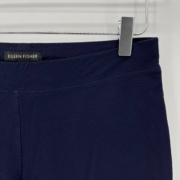Eileen Fisher System Washable Stretch Crepe‎ Slim Ankle Pant Size XS Navy Blue - Picture 3 of 11